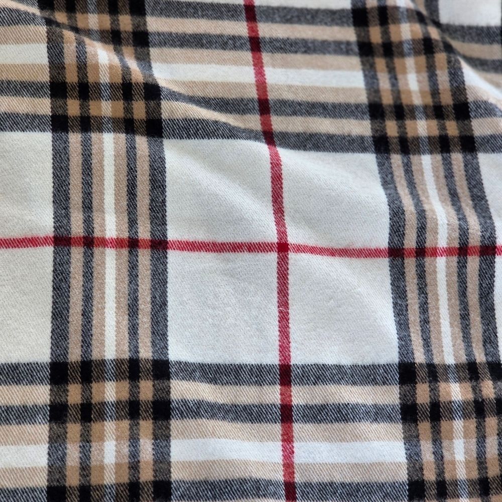 Charter Club Tan Exploded Plaid Poncho Cape One Size SOFT Brown Black Cream - Picture 8 of 14